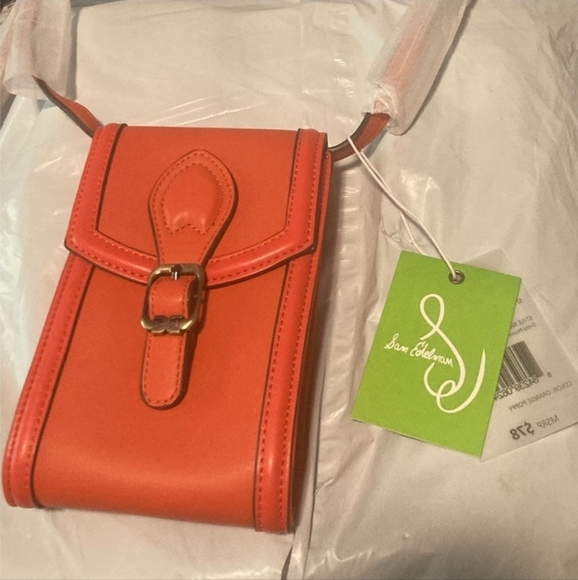 Sam Edelman Greta Phone Crossbody Color Poppy - Picture 1 of 5
